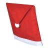 6 Santa Claus Hat Chair Back Covers - Festive Decoration