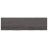 Wall Shelf Dark Brown - Solid Oak Wood | HipoMarket