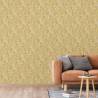 DUTCH WALLCOVERINGS Wallpaper Mae Ochre and Beige Colour ochre Quantity in Package 1 