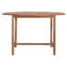 Solid Wood Teak Garden Dining Table - 110x110x75 cm