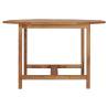 Solid Wood Teak Garden Dining Table - 110x110x75 cm