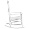 Comfortable White Rocking Chairs - 2 pcs Solid Wood Fir