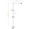 SCHÜTTE Overhead Shower Bar METZ Chrome - Elevate Your Bathroom