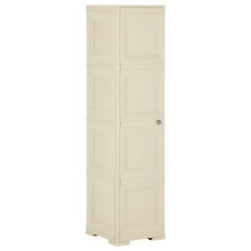 Plastic Cabinet 40x43x164 cm - Wood Design Angora White