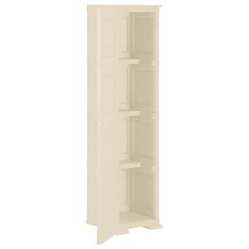 Plastic Cabinet 40x43x164 cm - Wood Design Angora White