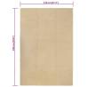 Rectangular Natural Cotton Rug 120x180 cm - Cozy & Durable