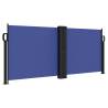 Retractable Side Awning Blue 100x1000 cm - Privacy & Style