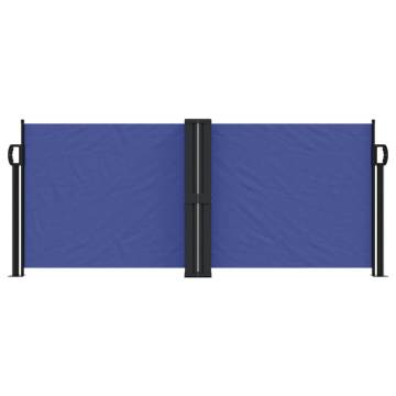 Retractable Side Awning Blue 100x1000 cm - Privacy & Style