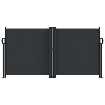 Retractable Side Awning Black 120x1000 cm - HipoMarket