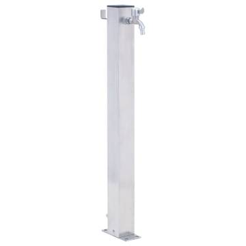 Garden Water Column 100 cm Stainless Steel Square | HipoMarket