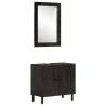 2 Piece Bathroom Cabinet Set Solid Wood Mango Colour black Material solid mango wood Number of 2 