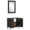 2 Piece Bathroom Cabinet Set Solid Wood Mango | HipoMarket