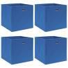 Storage Boxes 4 pcs Blue 32x32x32 cm Fabric Colour blue without lids Quantity in Package 4 Number of 1 