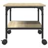 2-Tier Printer Stand Sonoma Oak - Organize Your Workspace