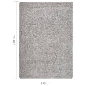 Shaggy Rug Light Grey 160x230 cm | Anti-Slip Comfort