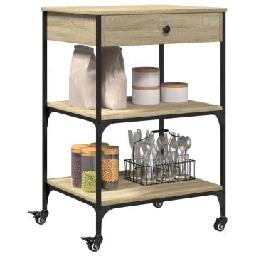 Kitchen Trolley Sonoma Oak - Stylish Storage Solution