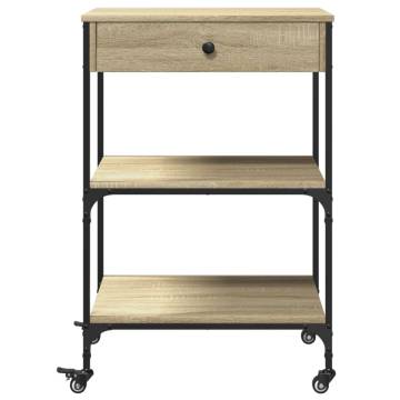 Kitchen Trolley Sonoma Oak - Stylish Storage Solution