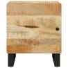 Solid Wood Mango Bedside Cabinet - Industrial Charm | Hipomarket