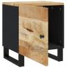 Solid Wood Mango Bedside Cabinet - Industrial Charm | Hipomarket