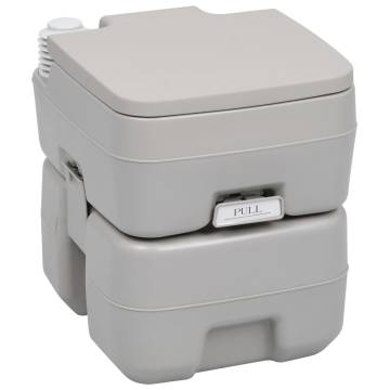 Portable Camping Toilet Grey 20+10 L - Ideal for Outdoor Use