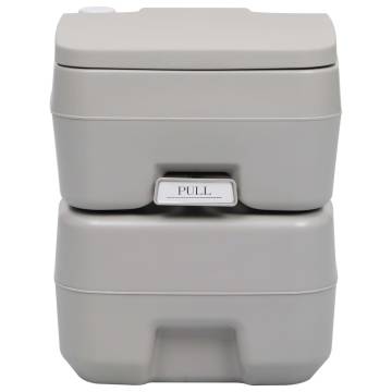 Portable Camping Toilet Grey 20+10 L - Ideal for Outdoor Use