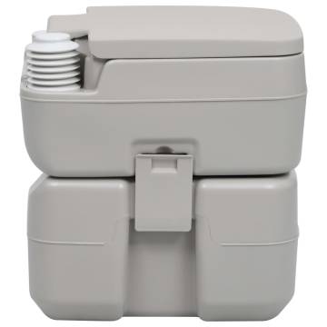 Portable Camping Toilet Grey 20+10 L - Ideal for Outdoor Use