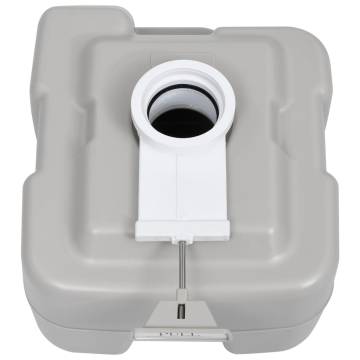 Portable Camping Toilet Grey 20+10 L - Ideal for Outdoor Use