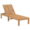 Sun Lounger Solid Teak Wood Quantity in Package 1 