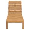 Sun Lounger Solid Teak Wood - Durable Patio Furniture