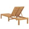 Sun Lounger Solid Teak Wood - Durable Patio Furniture