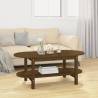 Coffee Table Honey Brown 110x55x45 cm Solid Wood Pine Colour honey brown Size 110 x 55 x 45 cm Quantity in Package 1 