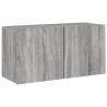 Stylish Grey Sonoma Wall-Mounted TV Cabinet | HipoMarket