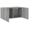 Stylish Grey Sonoma Wall-Mounted TV Cabinet | HipoMarket