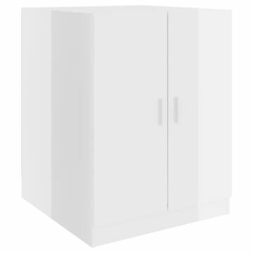 Washing Machine Cabinet High Gloss White - 71x71.5x91.5 cm