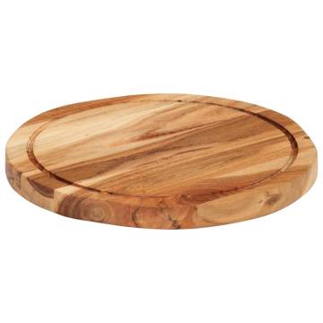 Chopping Board Ø30x2.5 cm Solid Acacia Wood - Essential Kitchen Tool