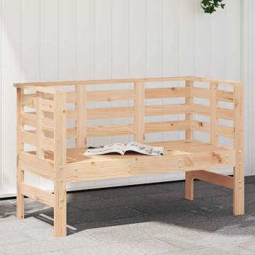 Solid Wood Pine Garden Bench - 111.5x53x71 cm | HipoMarket