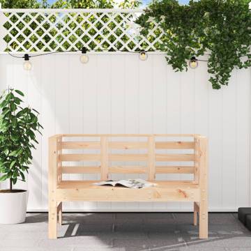 Solid Wood Pine Garden Bench - 111.5x53x71 cm | HipoMarket