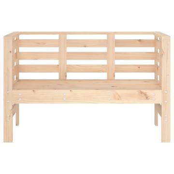 Solid Wood Pine Garden Bench - 111.5x53x71 cm | HipoMarket