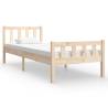 Solid Wood Bed Frame 75x190 cm - Small Single