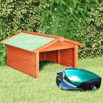 Robotic Lawn Mower Garage - Solid Firwood Protector