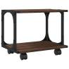 2-Tier Printer Stand in Brown Oak | Organised Workplace Solution