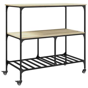 Kitchen Trolley Sonoma Oak - Stylish & Functional Storage Solution