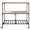 Kitchen Trolley Sonoma Oak - Stylish & Functional Storage Solution