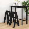 Stools 2 pcs Black 40x40x75 cm Solid Wood Pine Colour black Size 40 x 40 x 75 cm Quantity in Package 2 