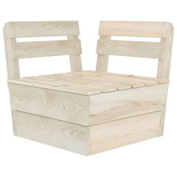 Modular Sectional Pallet Corner Sofa - Impregnated Spruce Wood