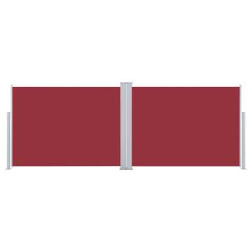 Retractable Side Awning Red 100x1000 cm - Stylish Privacy Screen