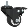 Caster Wheels 4 pcs Black 35 mm Iron for Planters | HipoMarket