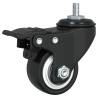 Caster Wheels 4 pcs Black 35 mm Iron for Planters | HipoMarket