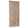 Fly Curtain Beige & Dark Brown 100x200 cm | Insect Protection