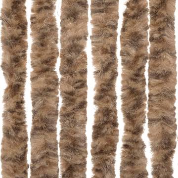 Fly Curtain Beige & Dark Brown 100x200 cm | Insect Protection